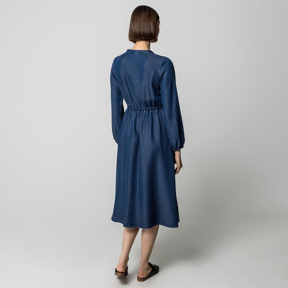 Manor Woman Abito in denim a maniche lunghe  