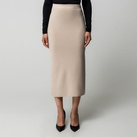 Marella Jupe Midi en Maille Fine avec Fente  