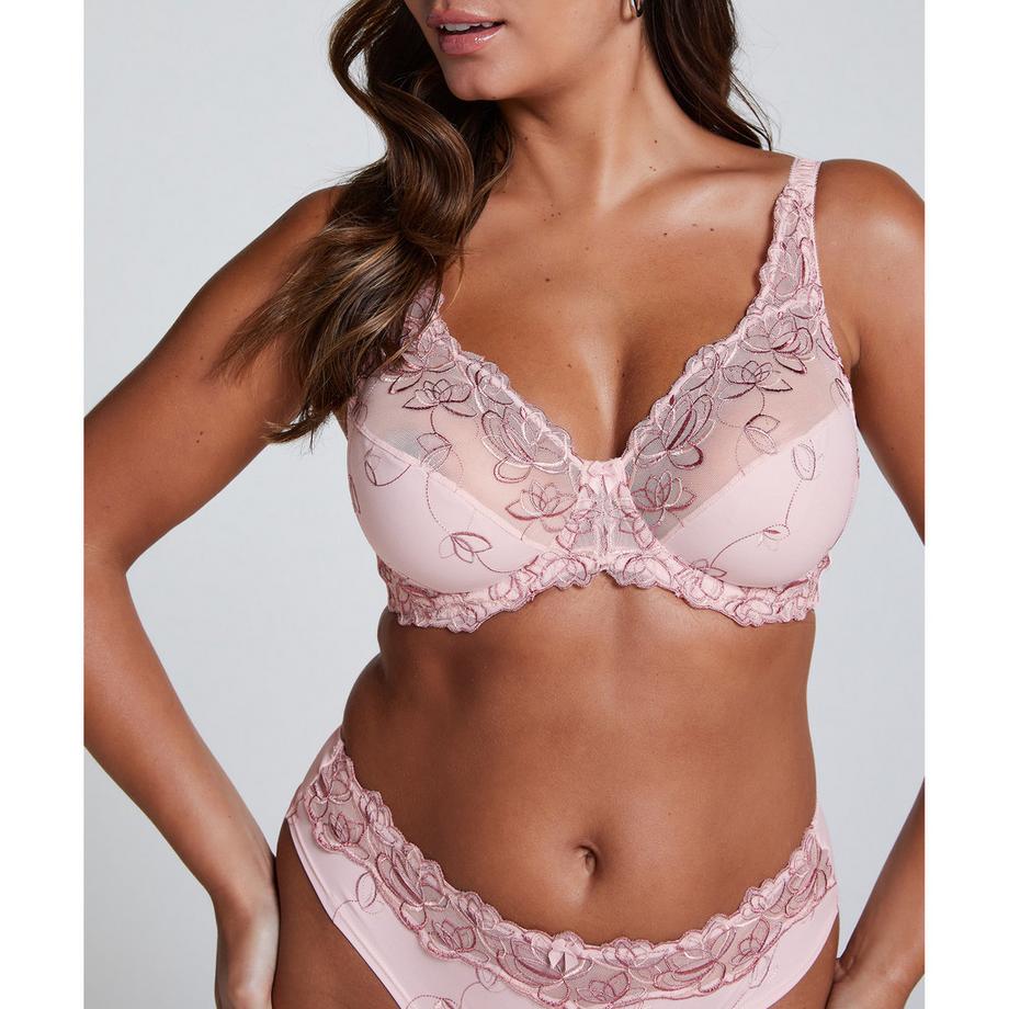 Hunkemöller Soutien-gorge à armatures non-rembourré avec dentelle florale  