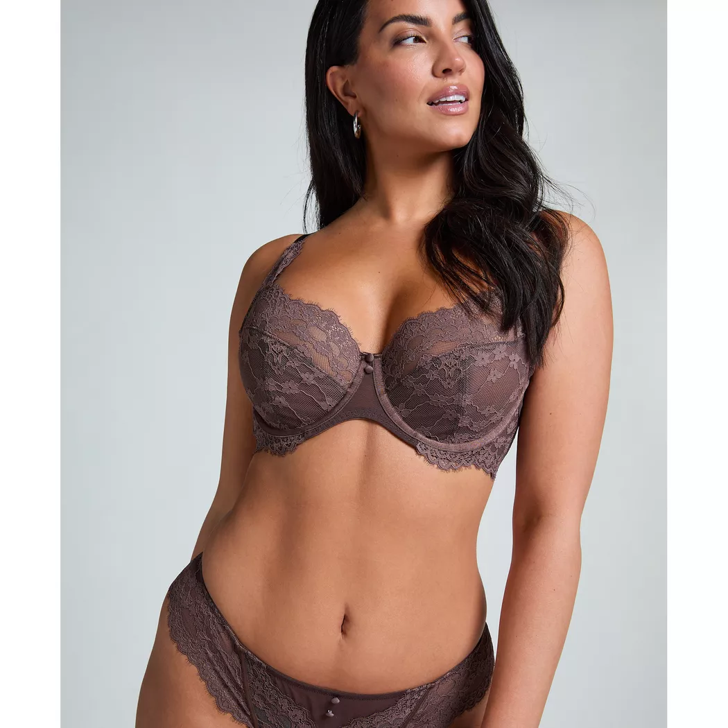 Hunkemöller - Bügelloser BH, wattiert, für Damen, Braun, Größe 85C