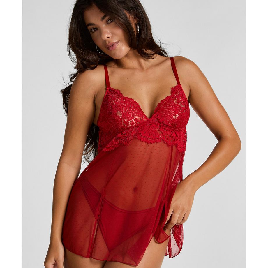 Hunkemöller Babydoll Dentelle et Mesh  