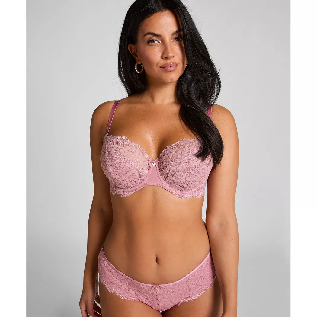 Hunkemöller - Bügelloser BH, unwattiert, für Damen, Pink, Größe 85F