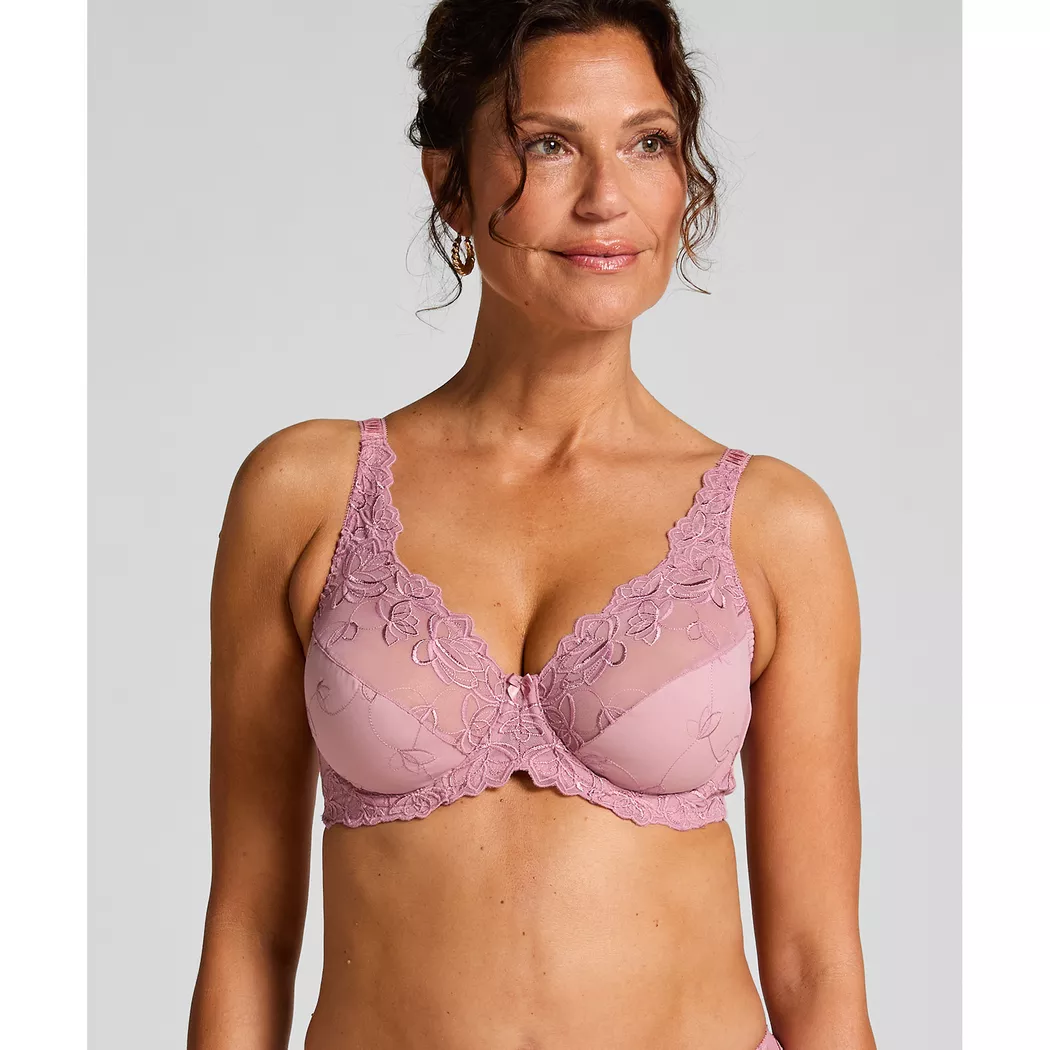 Hunkemöller - Bügelloser BH, wattiert, für Damen, Pink, Größe 75E