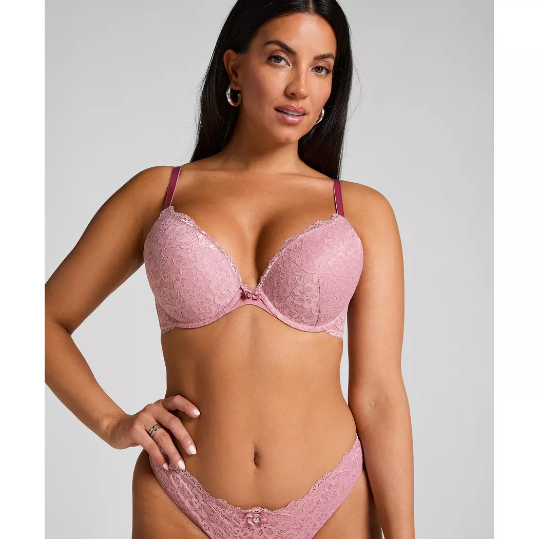 Hunkemöller - BH mit Push up Effekt, für Damen, Pink, Größe 75D