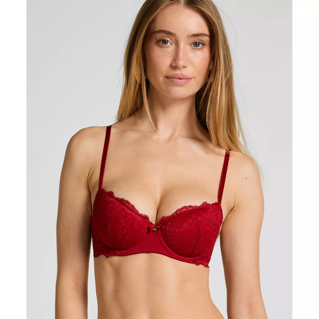 Hunkemöller - Bügel-BH, wattiert, für Damen, Rot, Größe 85E