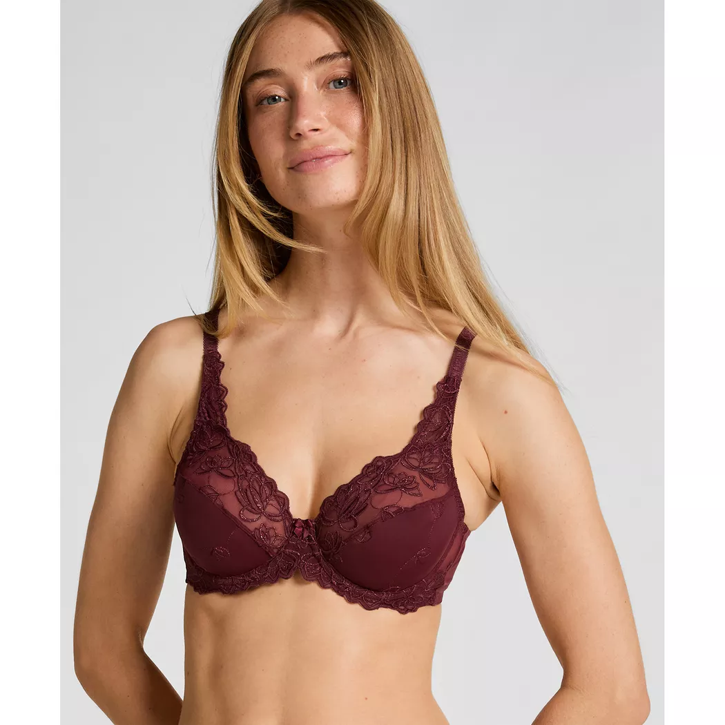 Hunkemöller - Bügelloser BH, wattiert, für Damen, Violett, Größe 75E