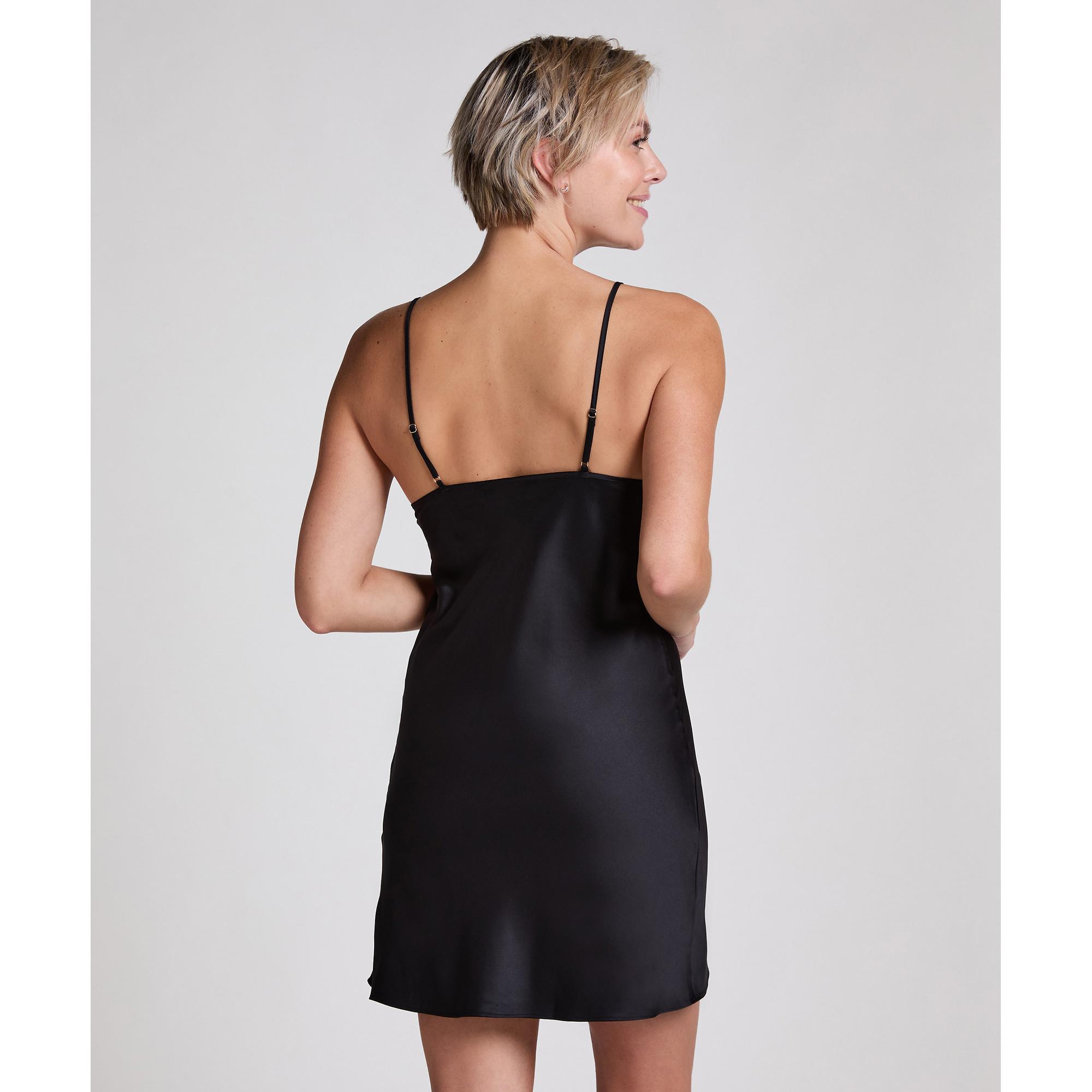 Hunkemöller Satin Nachthemd mit Spitzenbesatz  