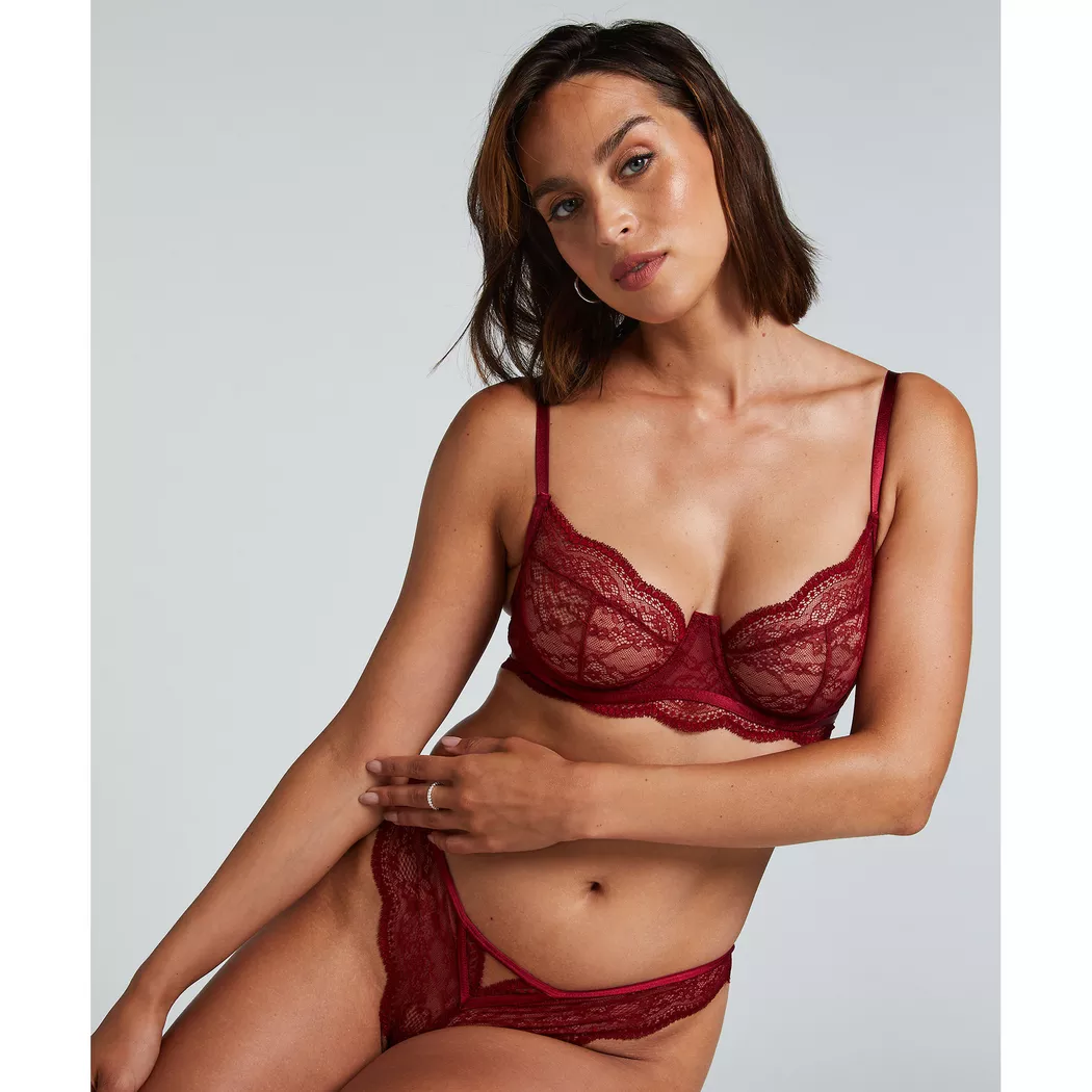 Hunkemöller Padded Wirefree Bra Red 70B