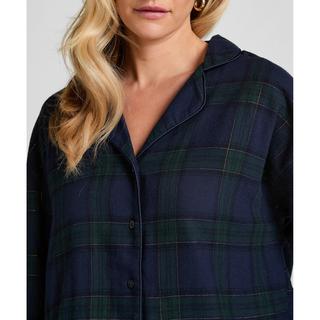 Hunkemöller Top pigiama a maniche lunghe a quadri  