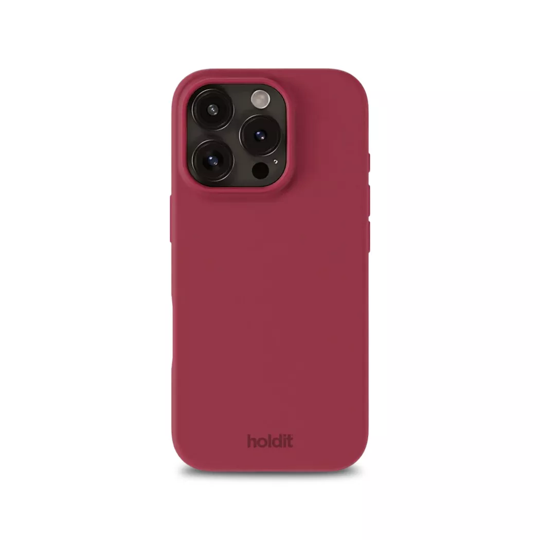 Holdit iPhone 15 Pro Soft Touch Silikon Deksel - Chocolate 4
