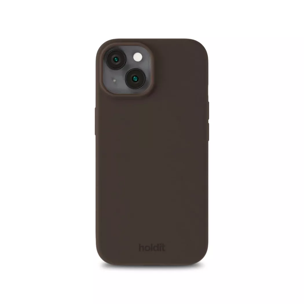 Holdit iPhone 15 Pro Soft Touch Silikon Deksel - Chocolate