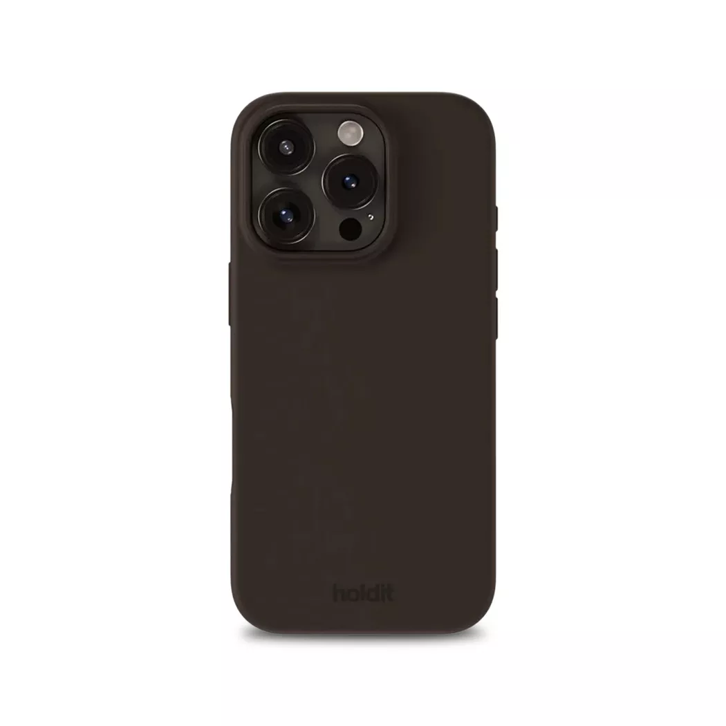 Holdit iPhone 15 Pro Soft Touch Silikon Deksel - Chocolate 6