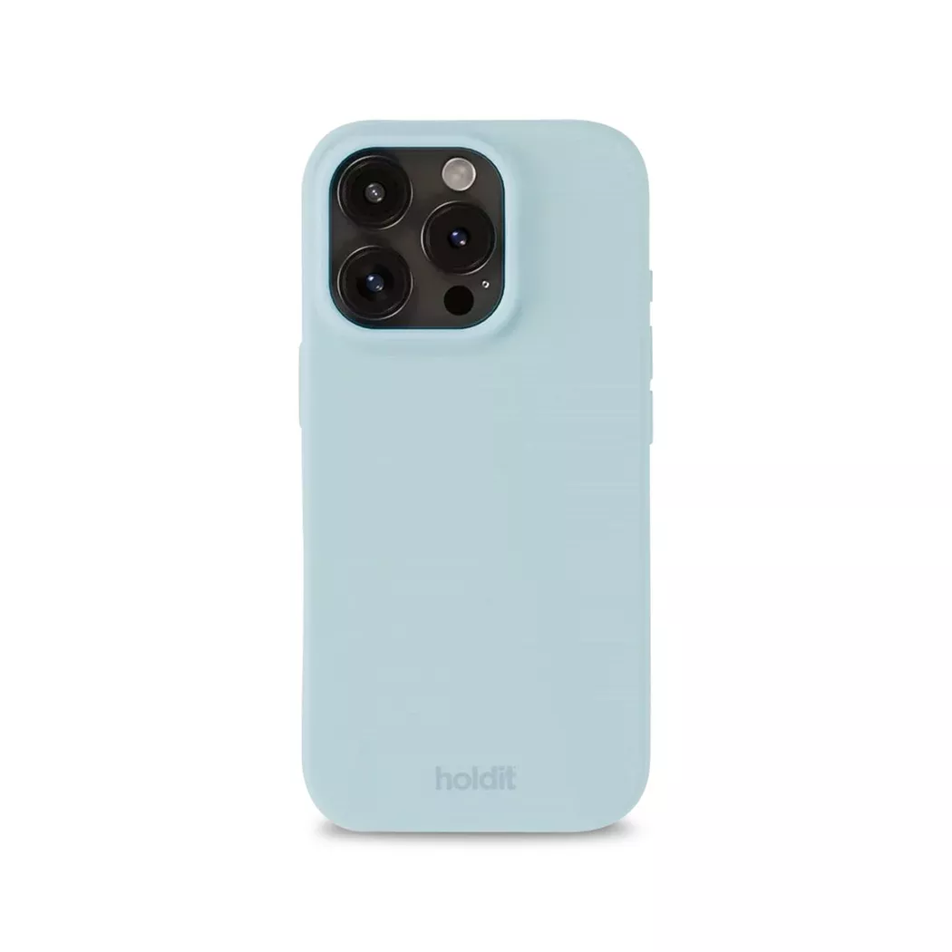 Holdit iPhone 16 Pro Soft Touch Silikon Deksel - Mineral Blue 2