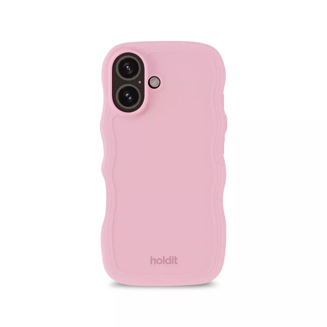 Holdit iPhone 16 Wavy Deksel - Pink