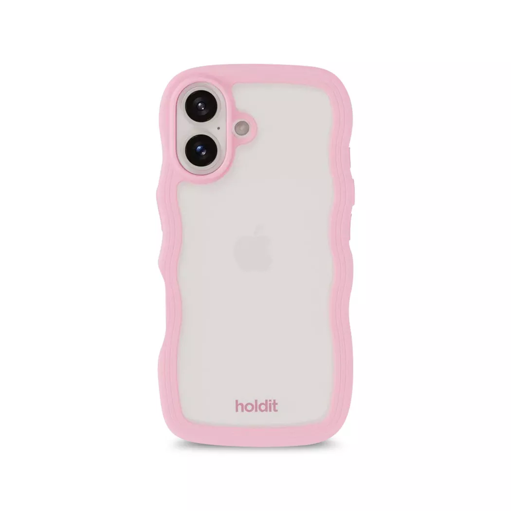 Holdit iPhone 16 Wavy Deksel - Pink 2