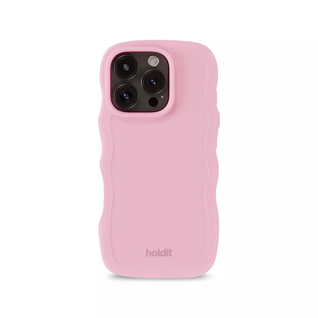 Holdit iPhone 16 Wavy Deksel - Pink 4