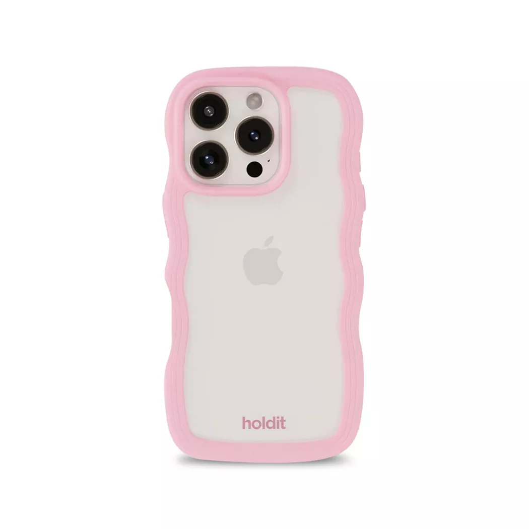 Holdit iPhone 16 Wavy Deksel - Pink 3