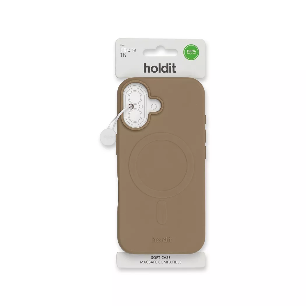 Holdit iPhone 16 Soft MagSafe Case - Mocha Brown 4