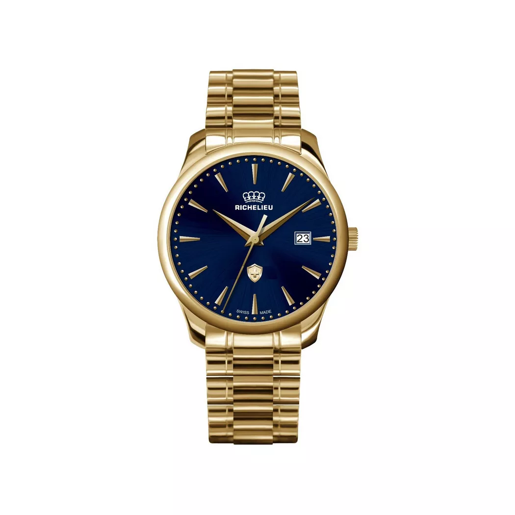 Richelieu - Analoguhr, Classic, 40mm, Gold