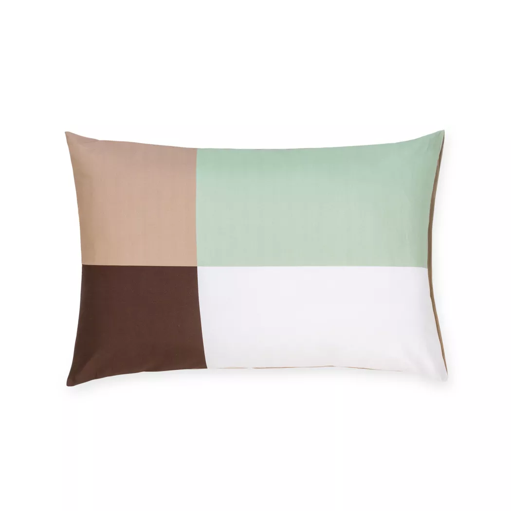 Manor - Kissenbezug, Lomba Grafik-Design Satin Kissenbezug, 65 x 65 cm, Multicolor