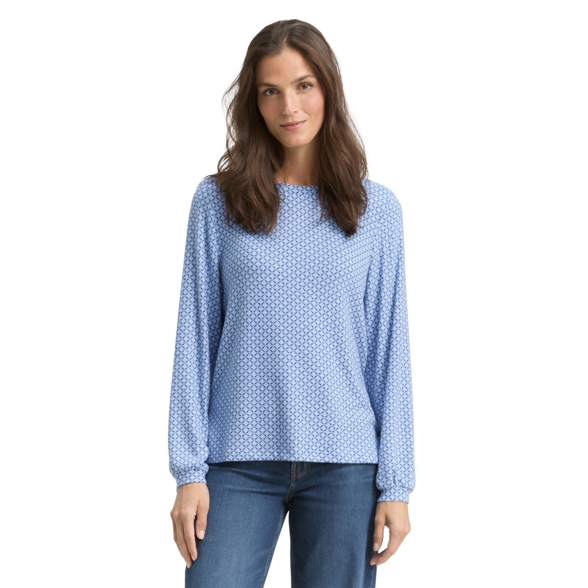 TOM TAILOR Gemustertes Langarm T-Shirt  