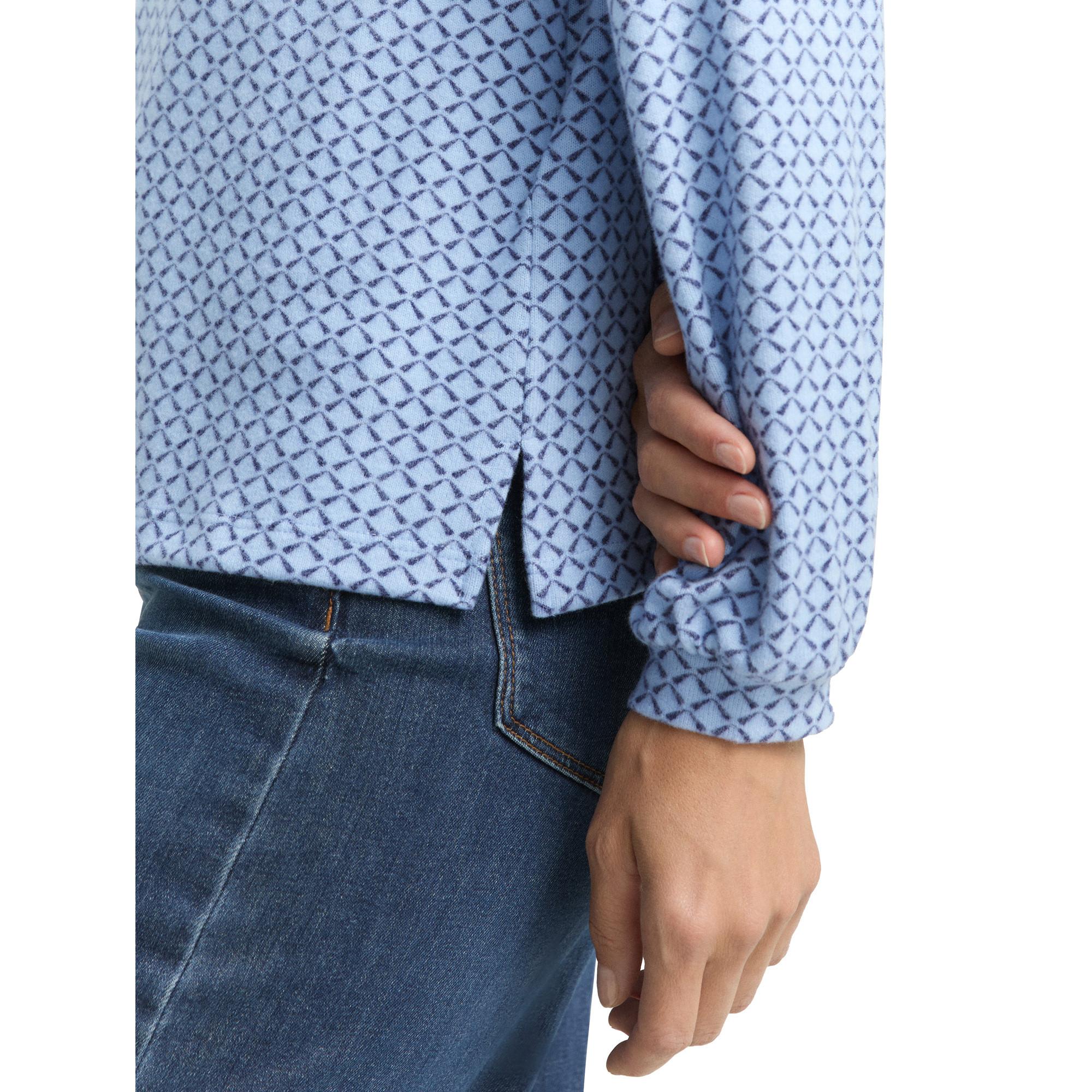 TOM TAILOR Gemustertes Langarm T-Shirt  