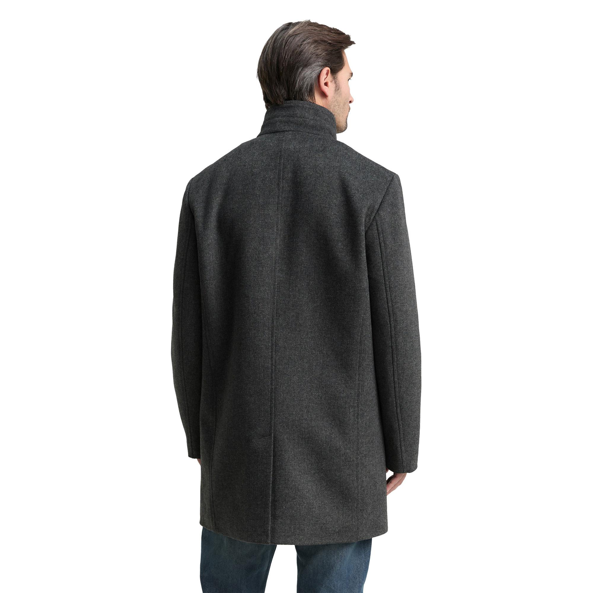 TOM TAILOR Wollmantel Stehkragen  