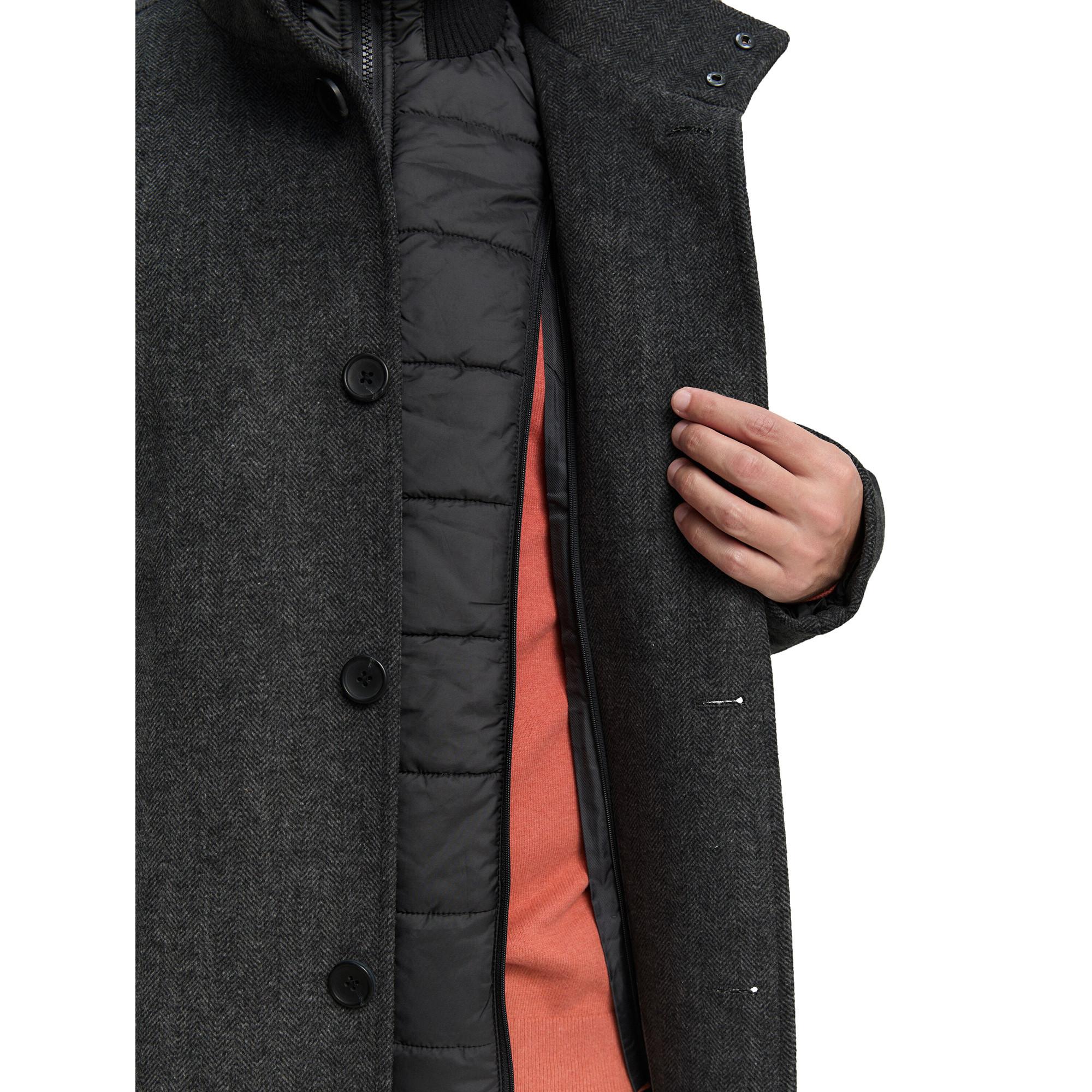 TOM TAILOR Wollmantel Stehkragen  