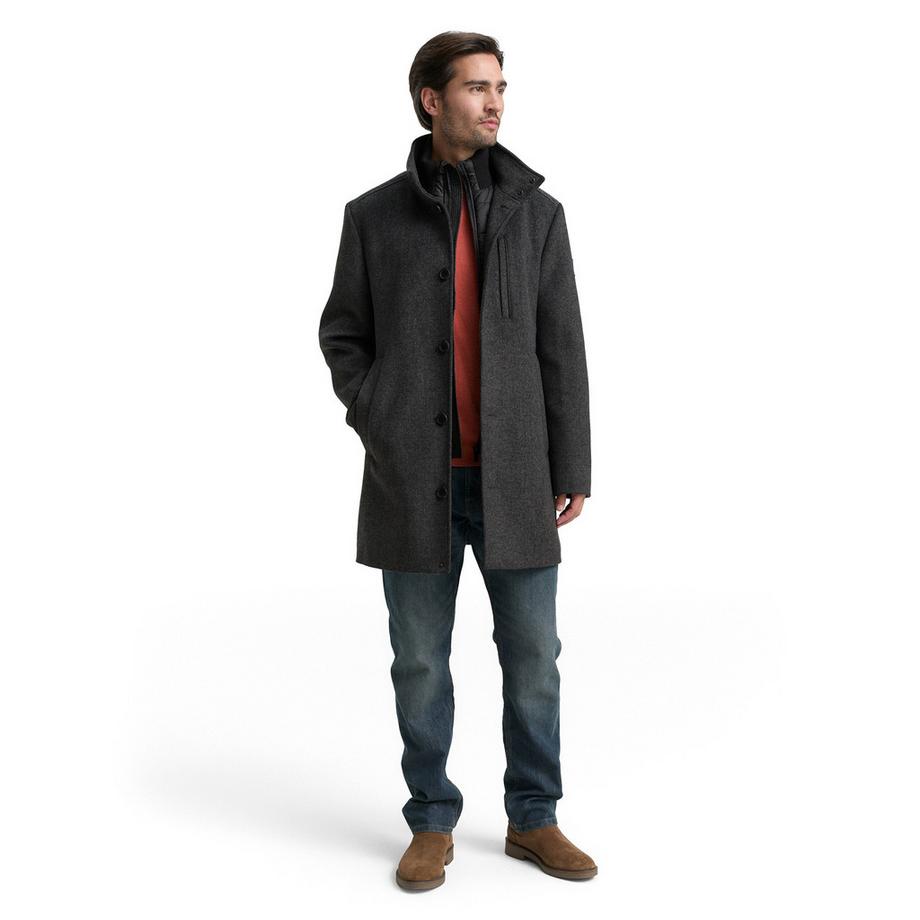 TOM TAILOR Cappotto Lana Collo Alto  