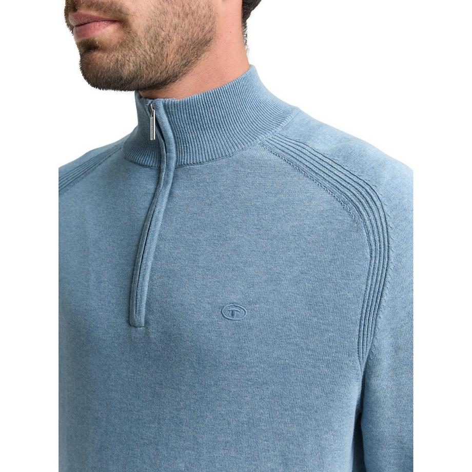 TOM TAILOR Strickpullover Quarter Zip  