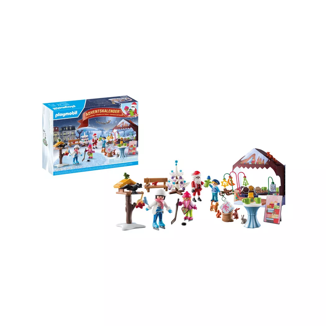 Playmobil - 71472 Adventskalender: Ausflug auf den Weihnachtsmarkt, Multicolor