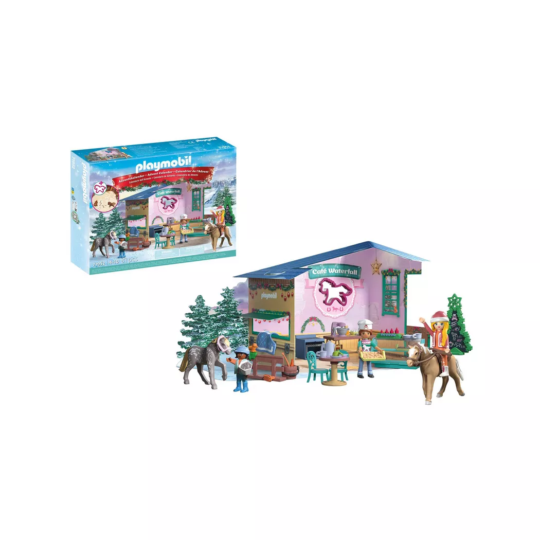 Playmobil - 71952 Adventskalender: Weihnachtsbacken im Reitercafé, Multicolor