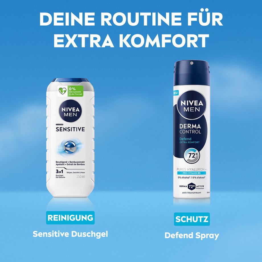 NIVEA  Derma Control Defend Deo Spray Male 