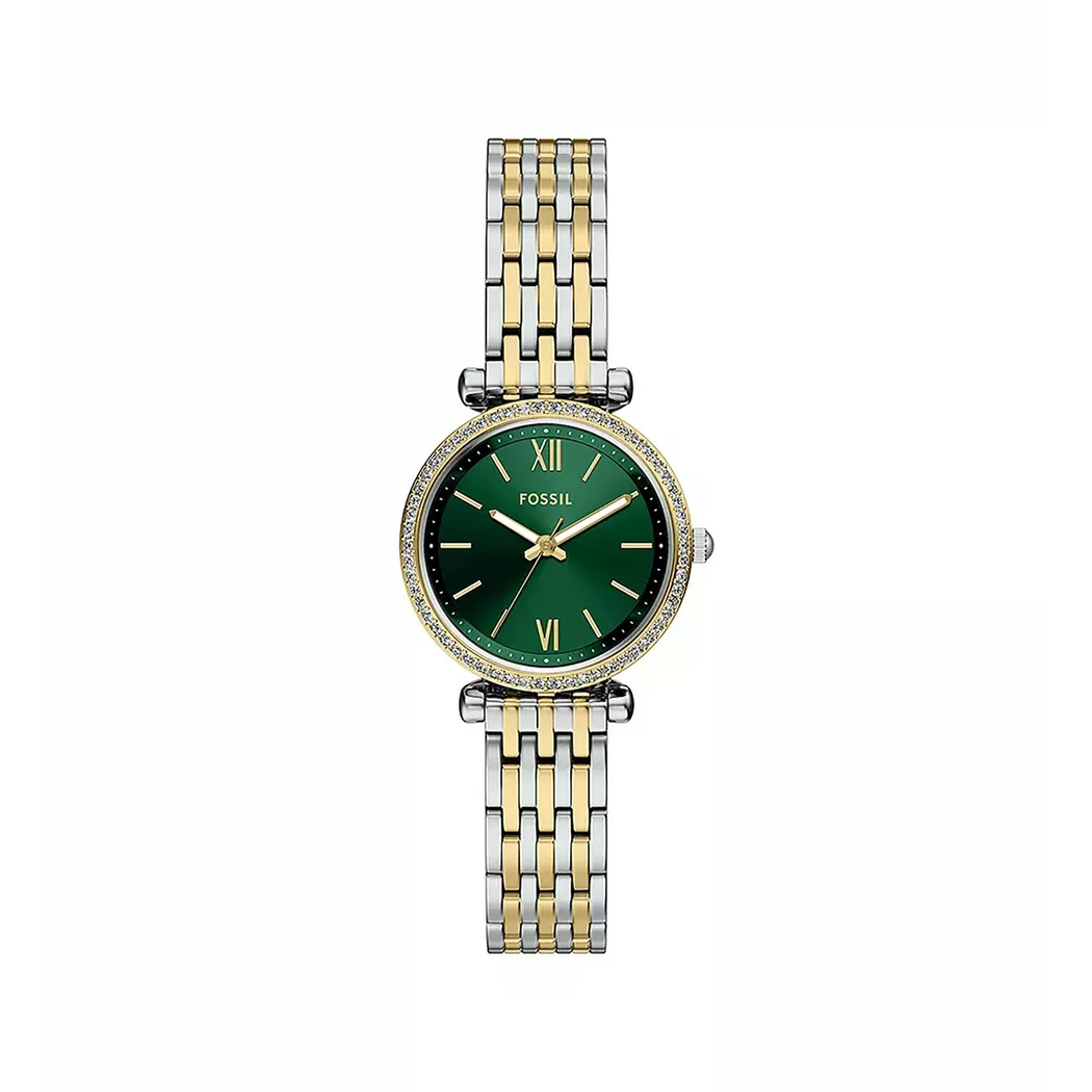 Fossil - Analoguhr, Carlie, 28mm, Zweifarbig