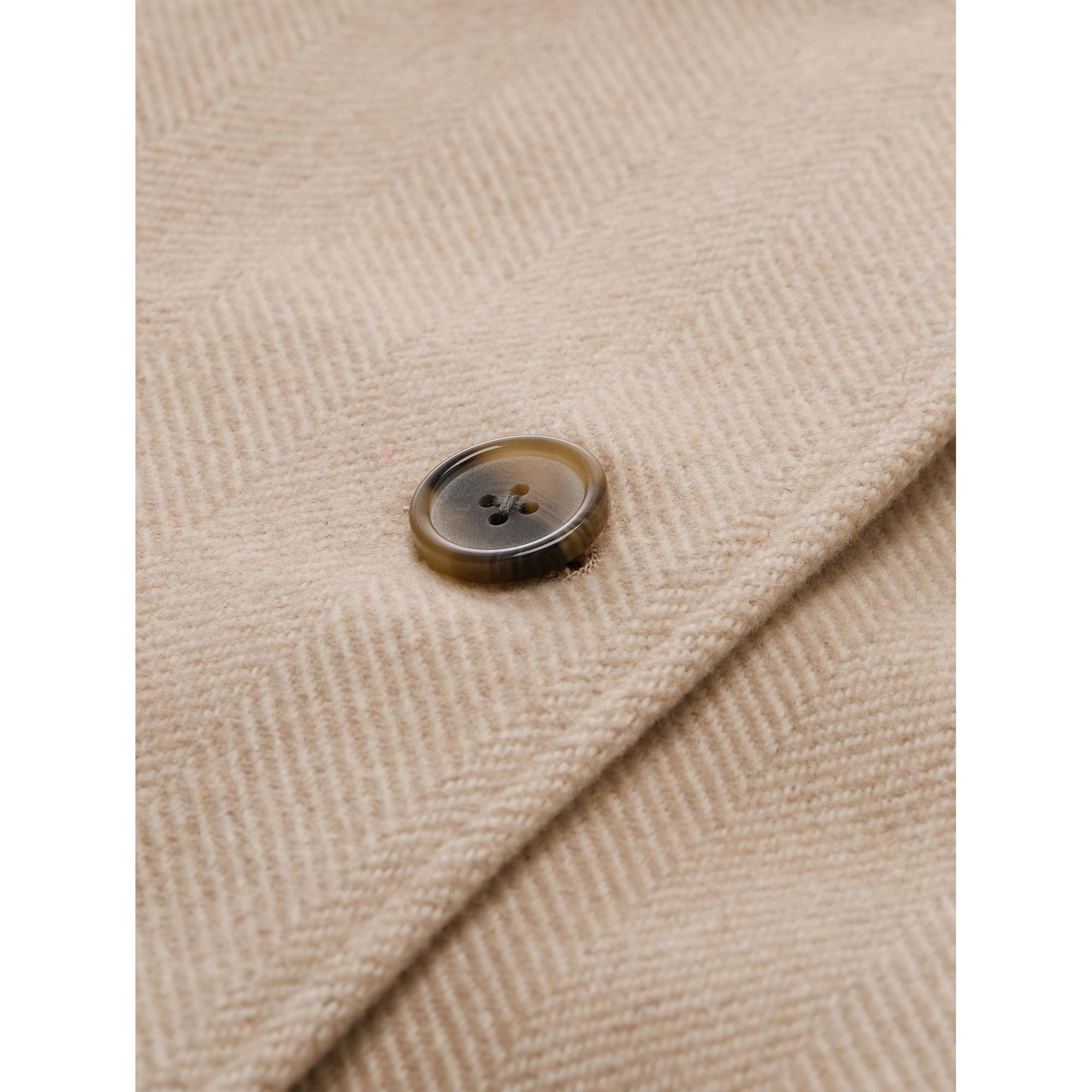 TOM TAILOR Manteau Laine Motif Chevrons Regular Fit  