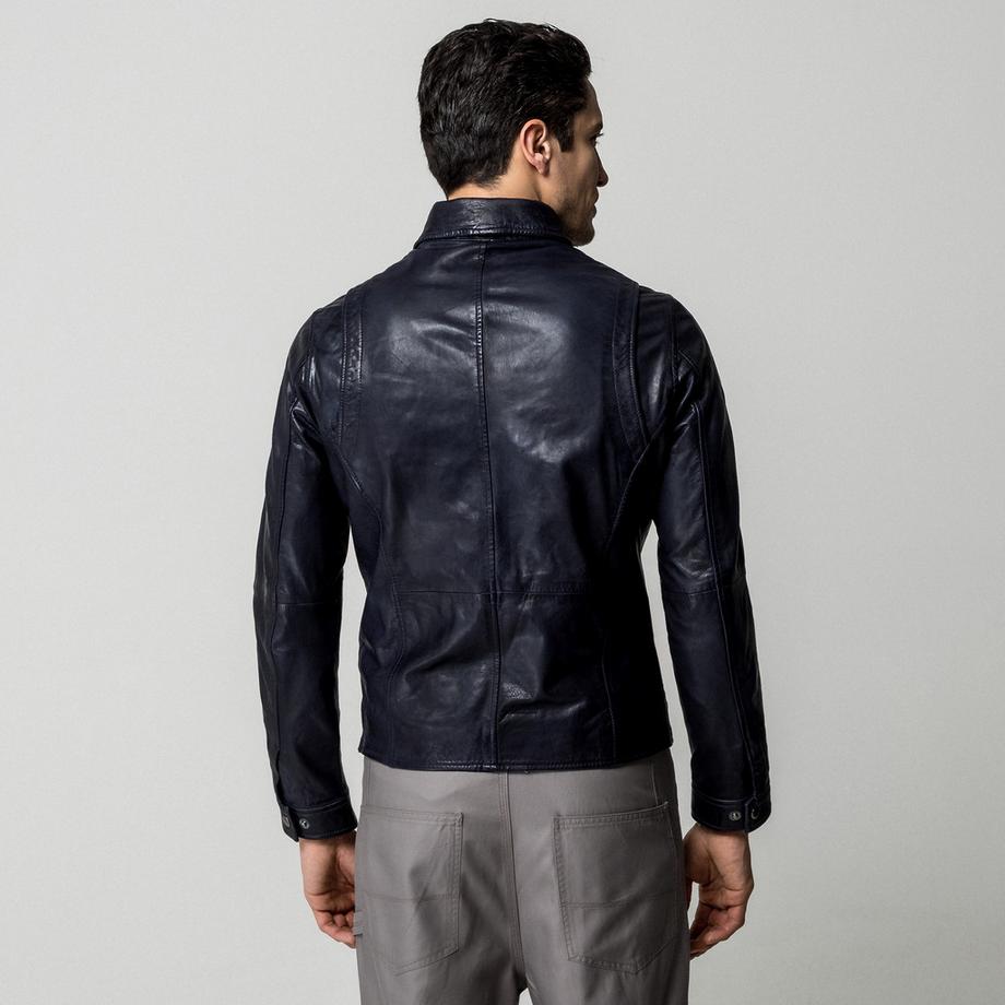 Manor Man Lederjacke Regular Fit  