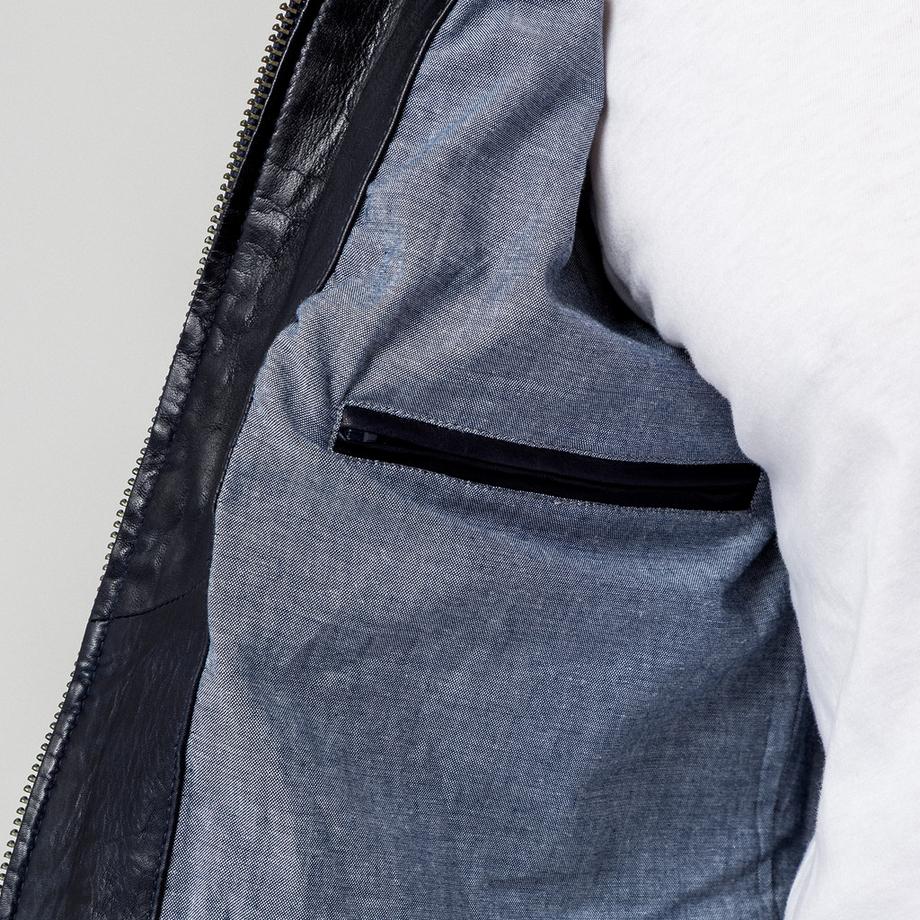 Manor Man Lederjacke Regular Fit  