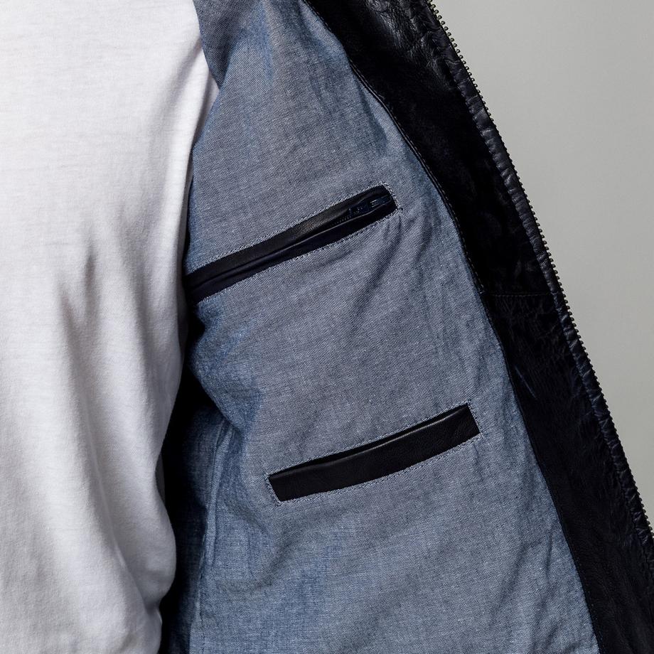 Manor Man Lederjacke Regular Fit  