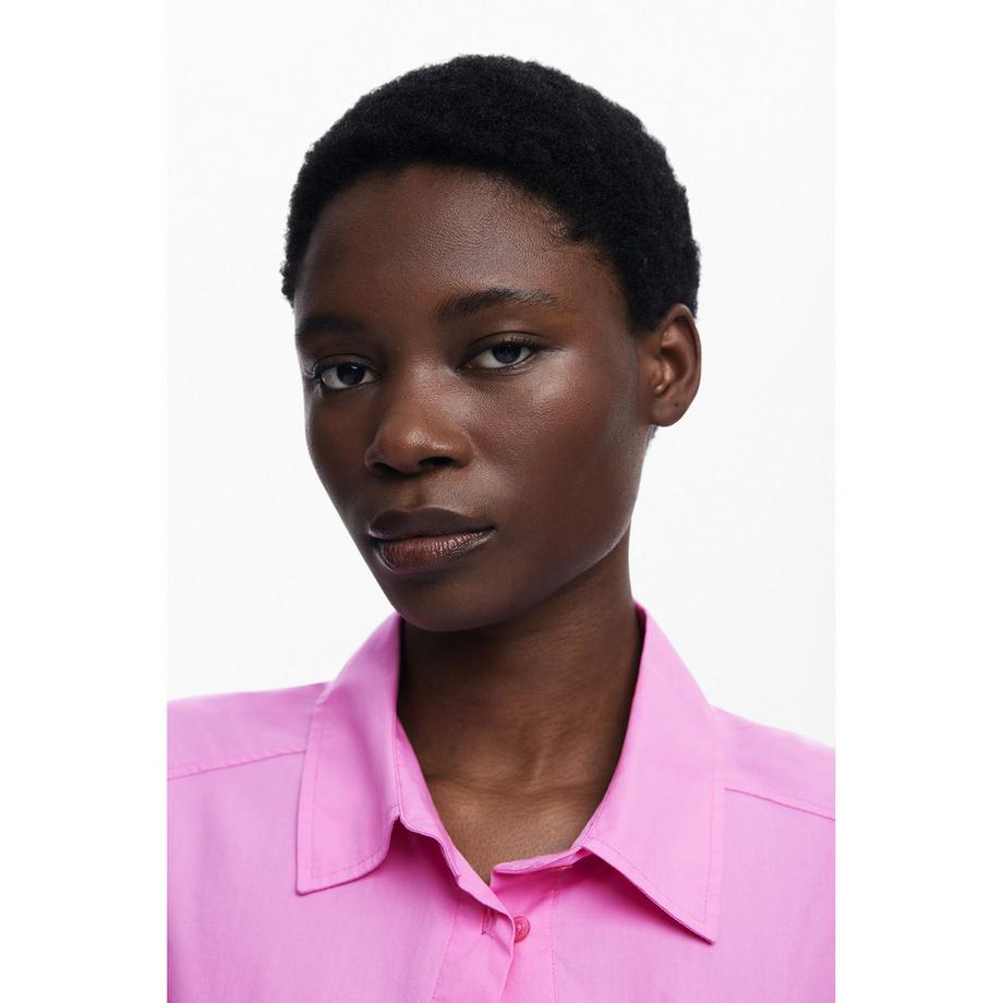 Desigual Oversize Langarmhemd mit Rückenprint  