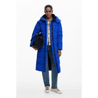 Desigual Long Manteau en Laine avec Capuche  