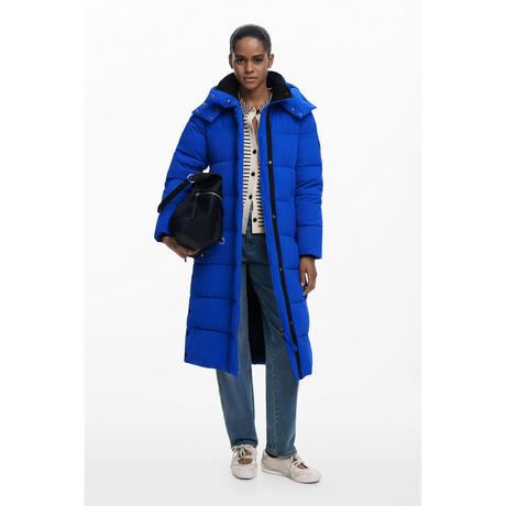 Desigual Long Manteau en Laine avec Capuche  