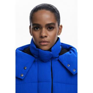 Desigual Long Manteau en Laine avec Capuche  