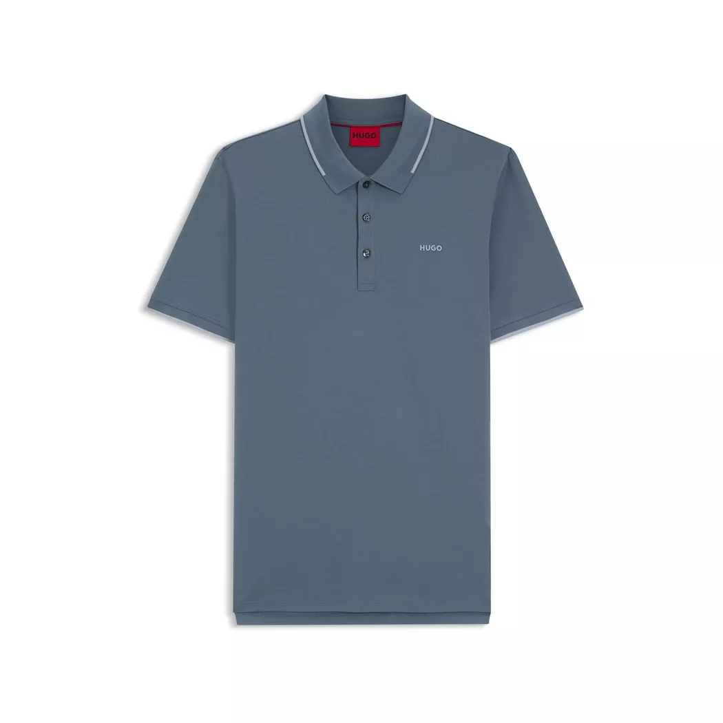 Hugo - Poloshirt, kurzarm, für Herren, Taubenblau, Größe S