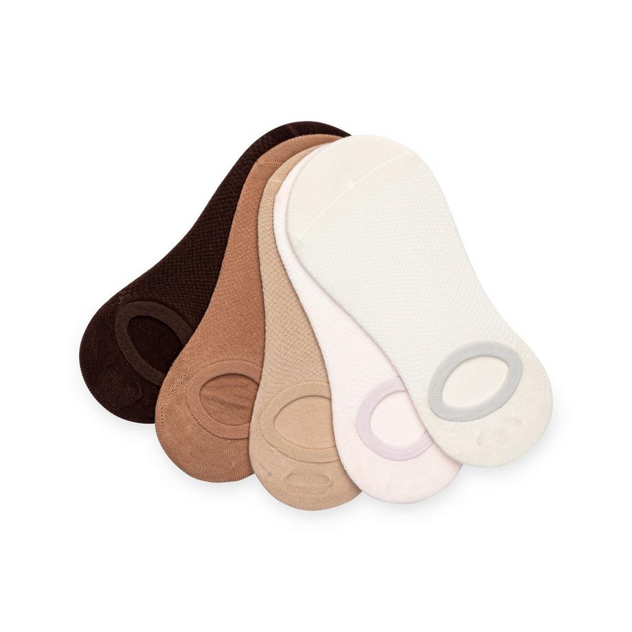 Manor Woman Multipack Invisible Nude 5 Paar Sneaker Socken  