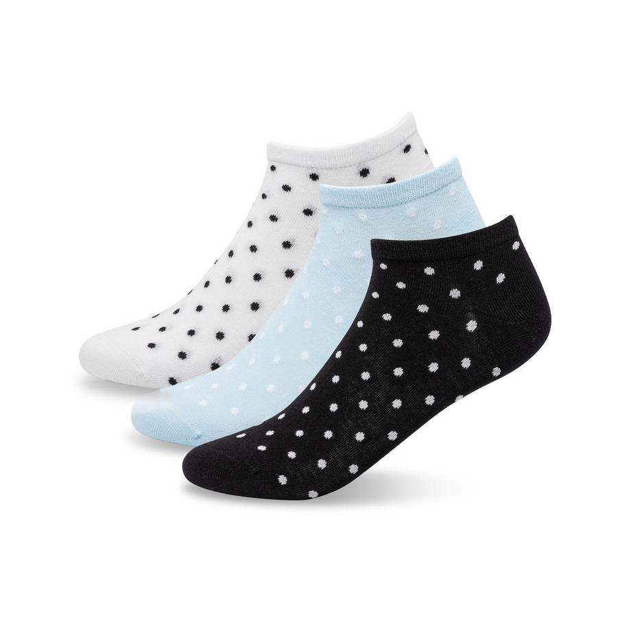 Triopack, knöchellange Socken