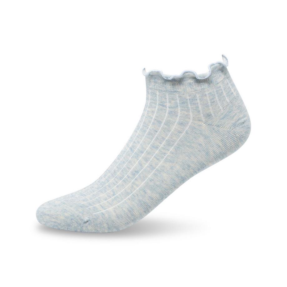 Manor Woman Sneaker Curly Calze alla Caviglia con Volant Confezione da 5  