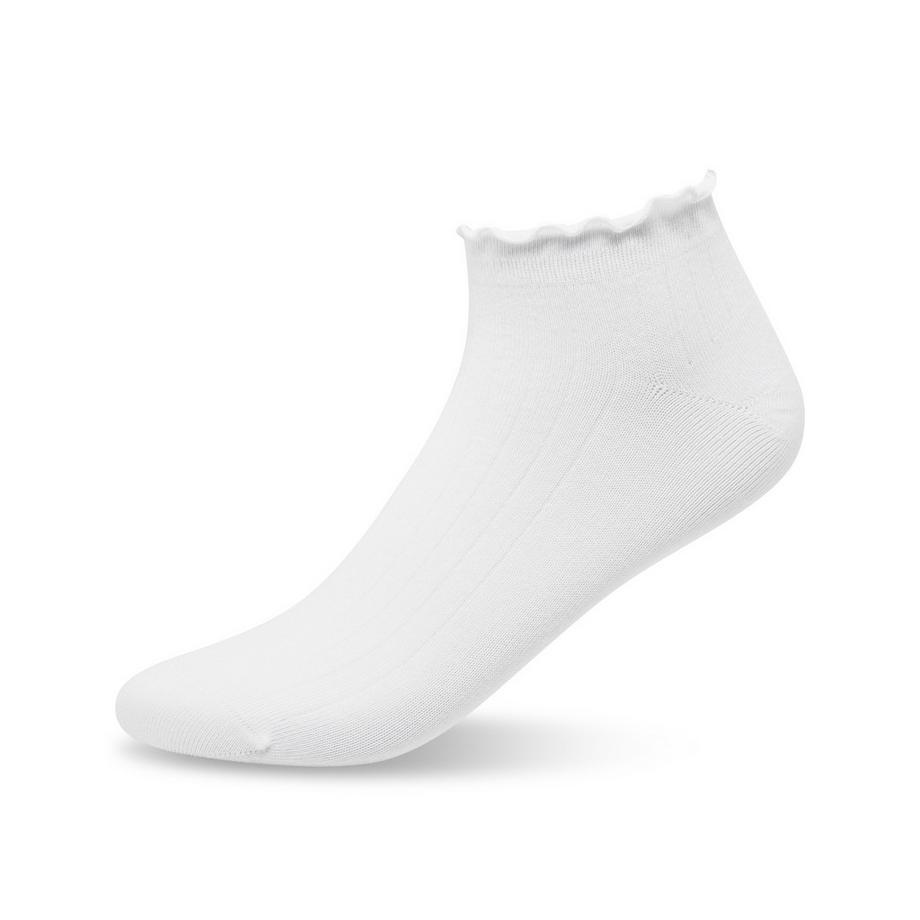 Manor Woman Sneaker Curly Calze alla Caviglia con Volant Confezione da 5  