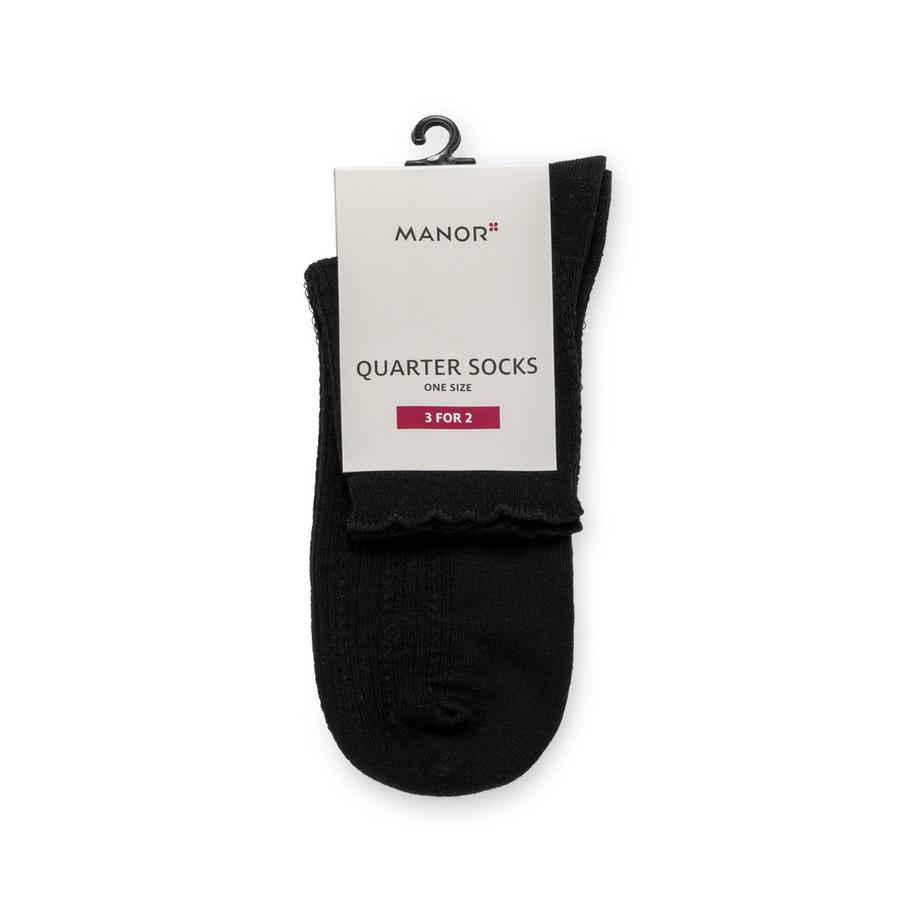 Manor Woman Quarter Ajour Socken 
