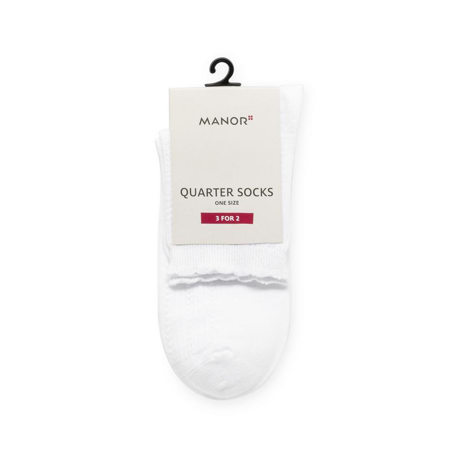 Manor Woman Quarter Ajour Socken 