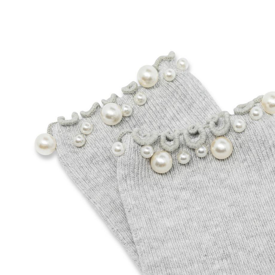 Manor Woman Quarter Curly Pearls Chaussettes côtelées  